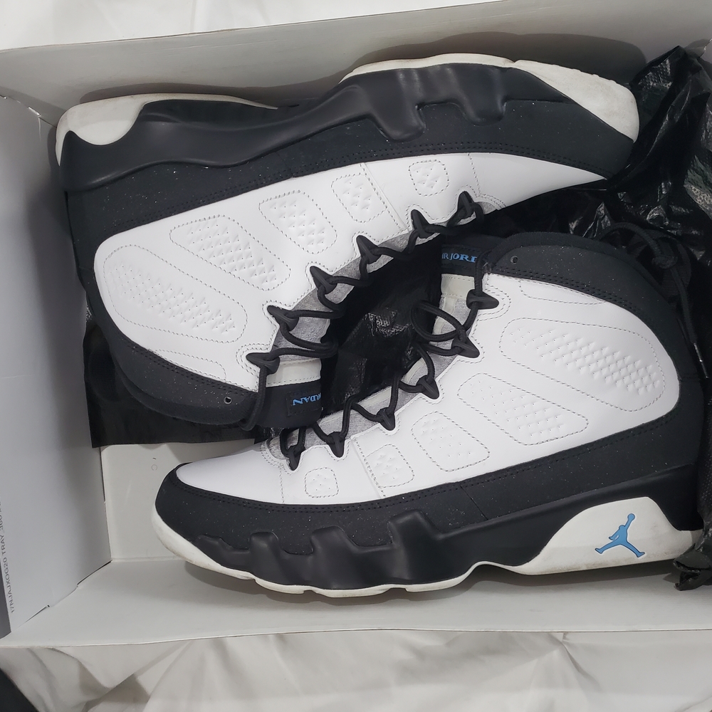 Jordan 9 Men’s Shoes - White/Black/Blue